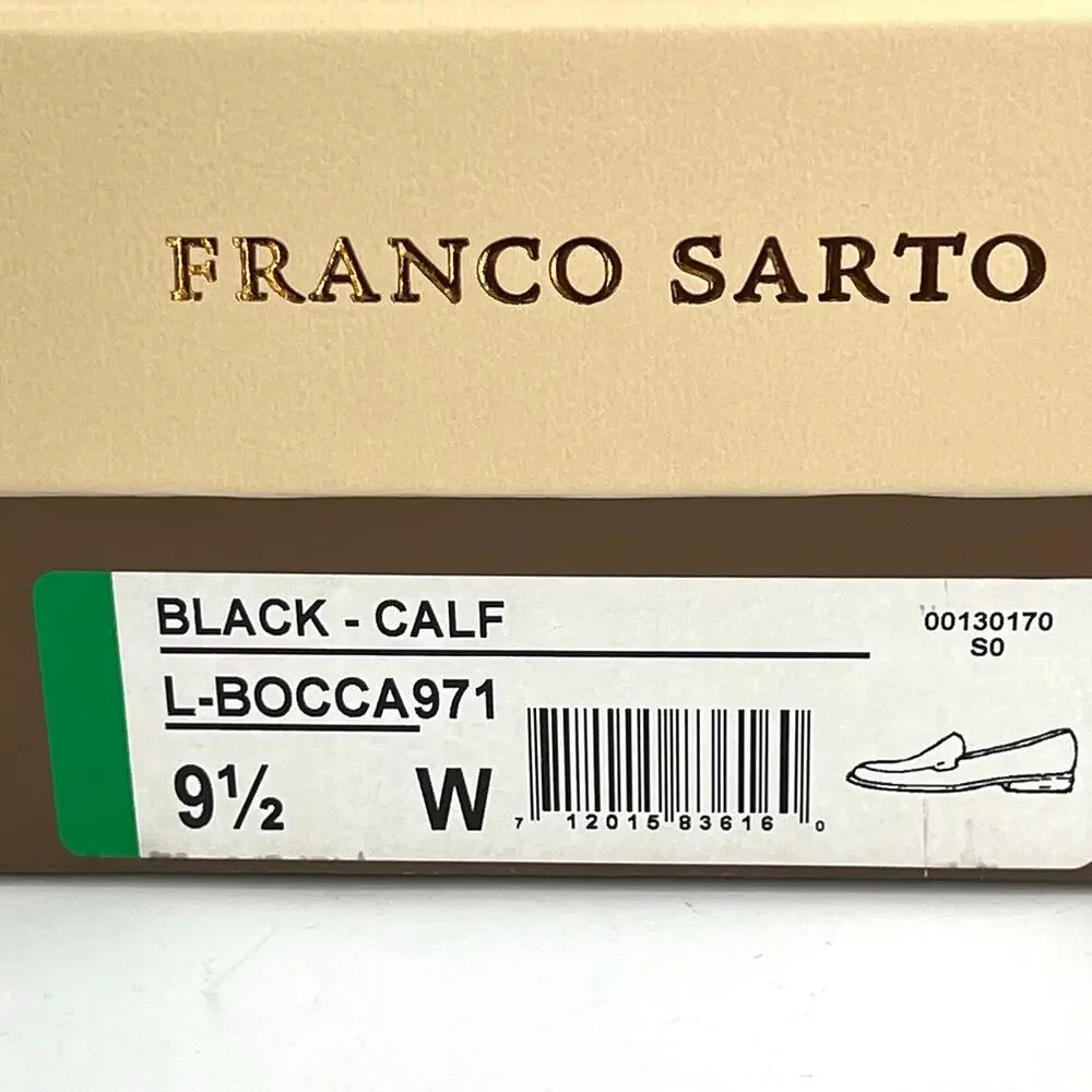 Franco Sarto L-Bocca women’s leather heels loafers shoes Wide